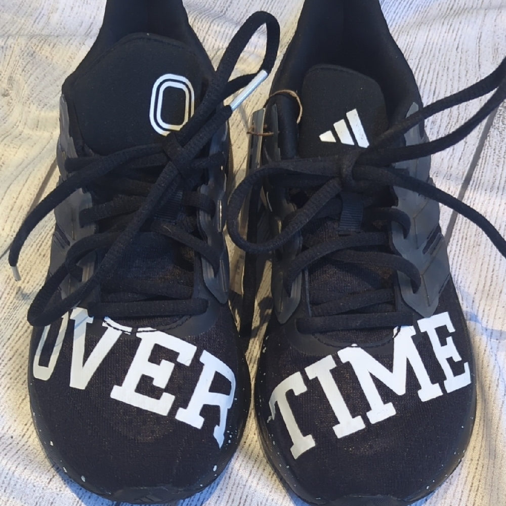 Adidas Black and White Over Time Sneakers - Picture 5 of 7